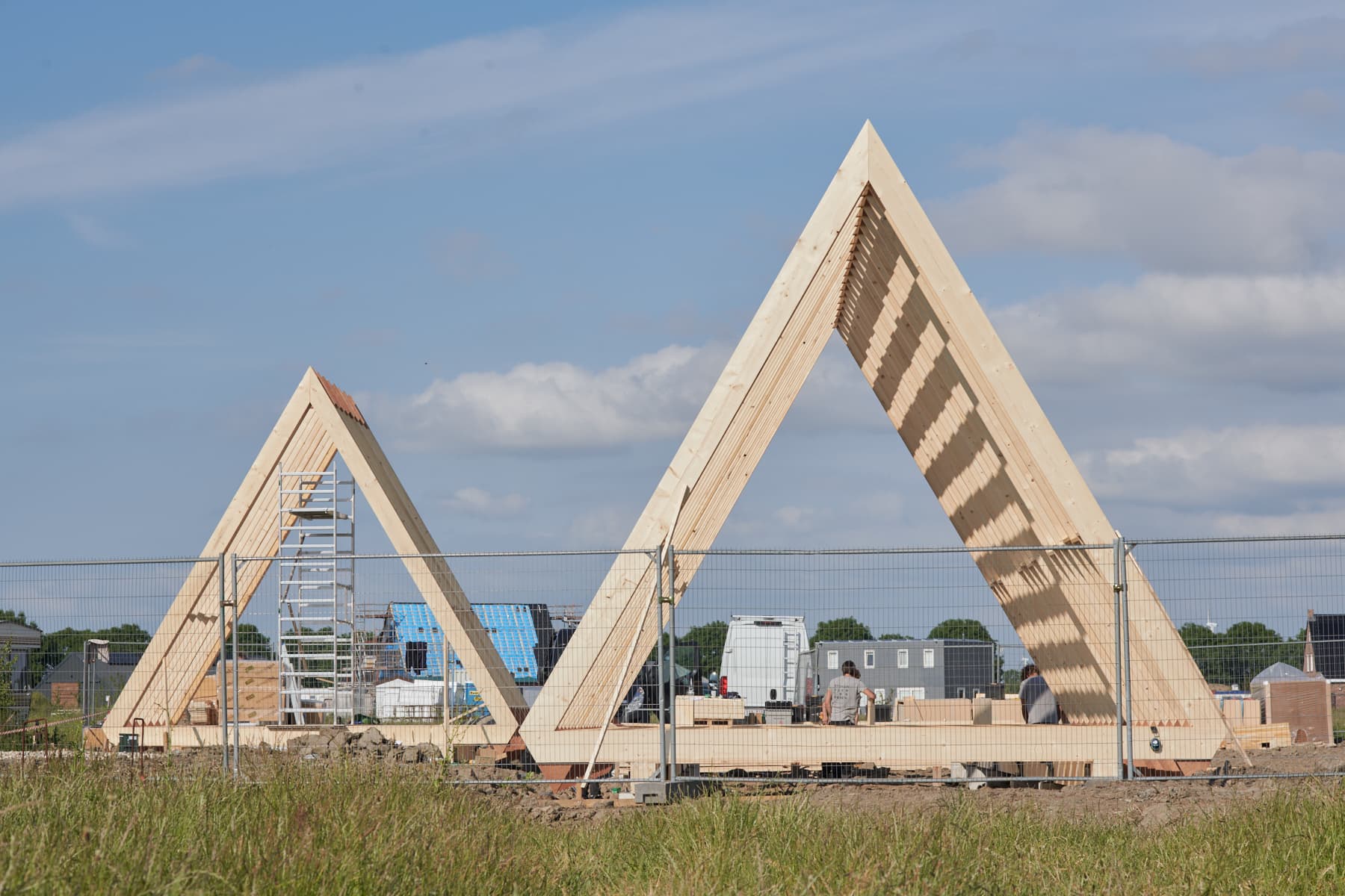 Deze woning maakt deel uit van Oosterwold, een uniek nieuwbouwproject in Almere (Nederland)